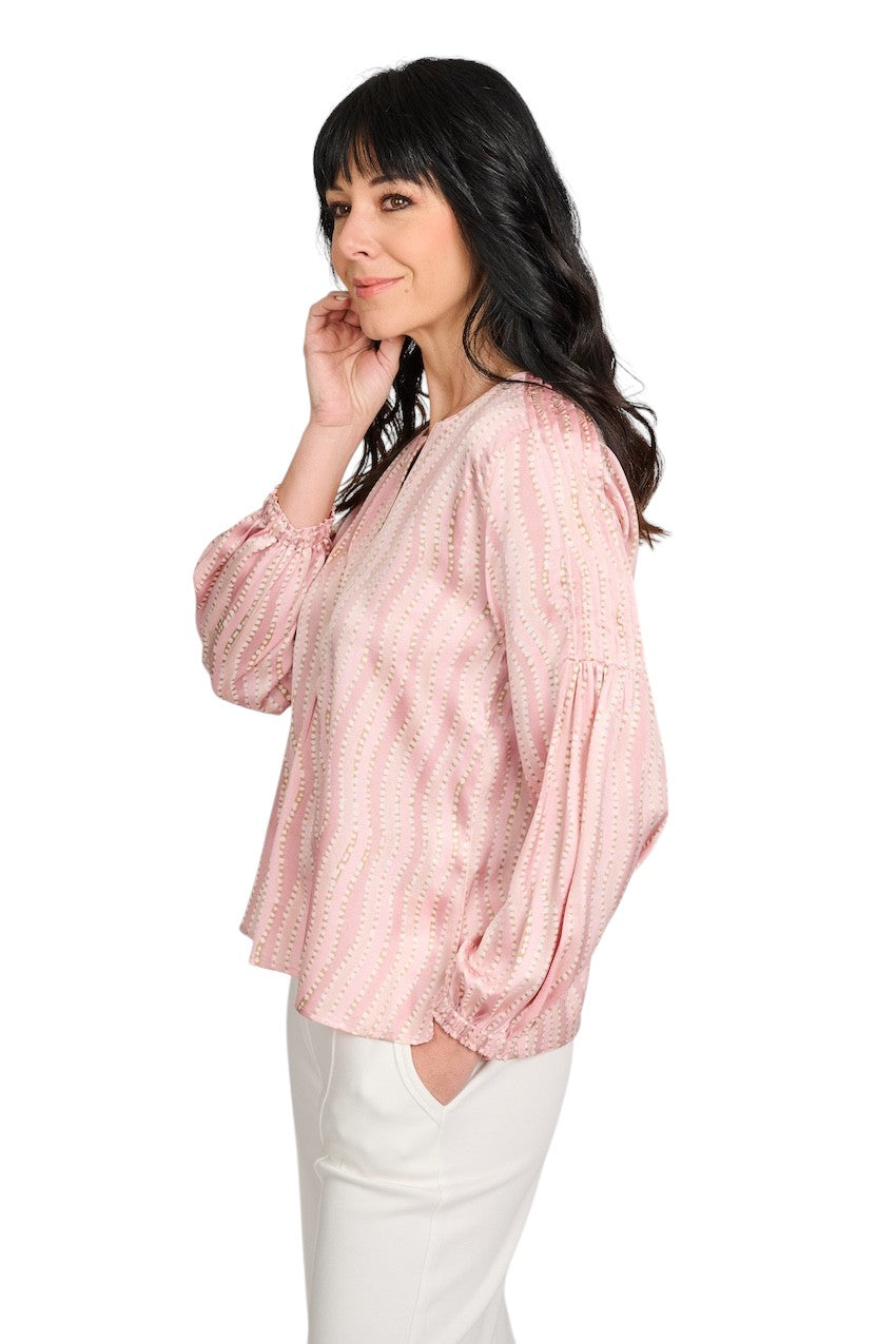 Hemisphere blouse lange mouwen dames roze 261FANTASIE-6 26AC
