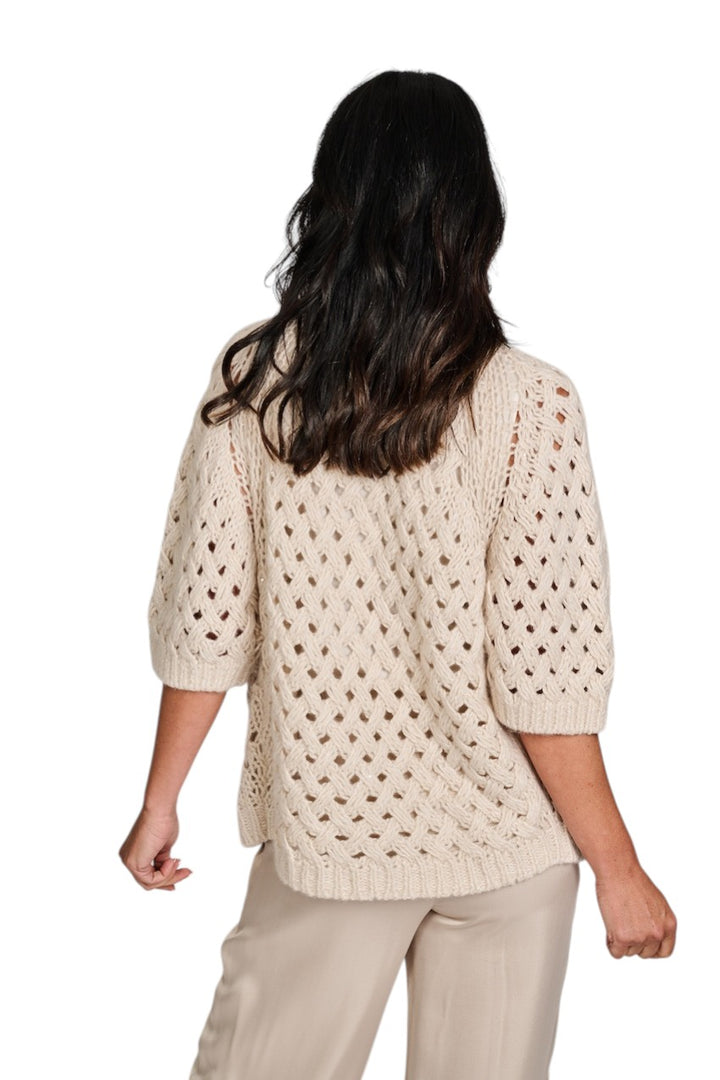 Hemisphere gilet dames beige 261C3SQ553-17 SQ1