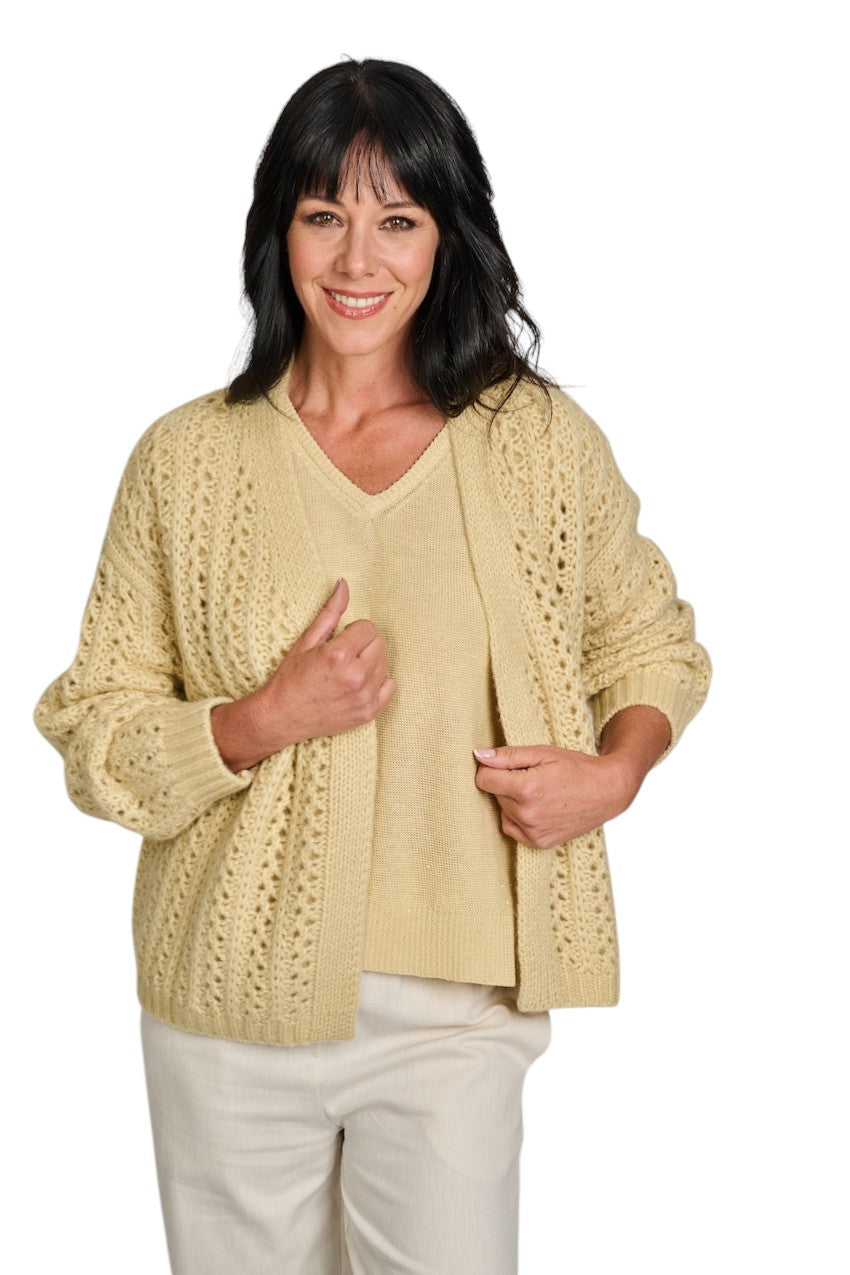 Hemisphere gilet dames geel 261C554-17 6133