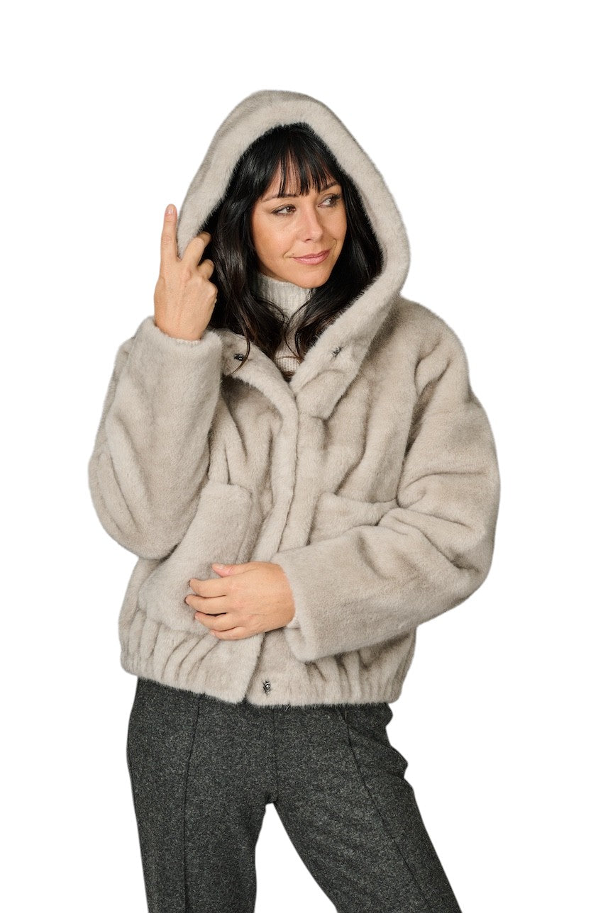 Hemisphere mantel jas dames grijs 252CLOUSON-34 Y901