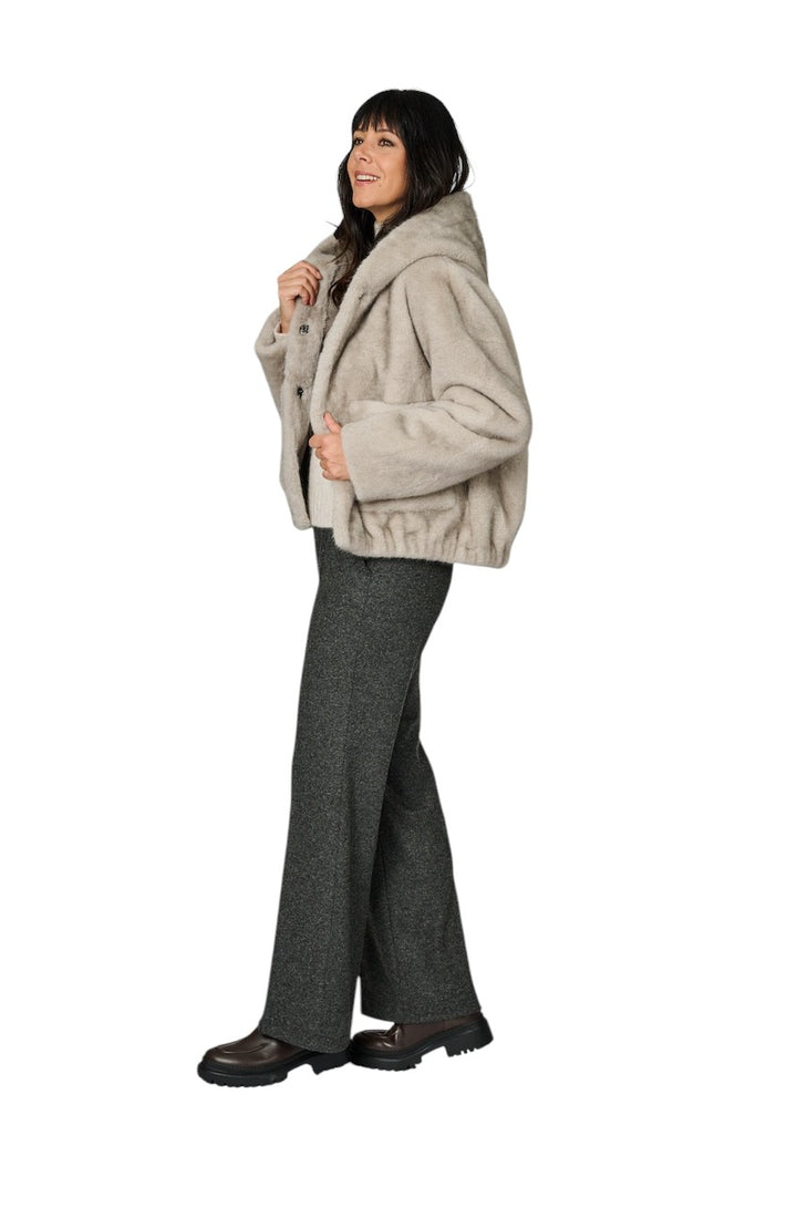 Hemisphere mantel jas dames grijs 252CLOUSON-34 Y901