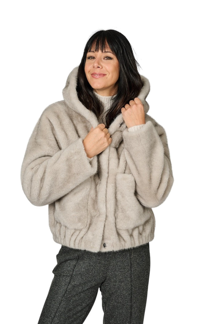 Hemisphere mantel jas dames grijs 252CLOUSON-34 Y901