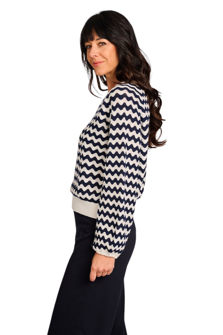 Hemisphere pull trui dames donker blauw 2510414BI-4 BI2