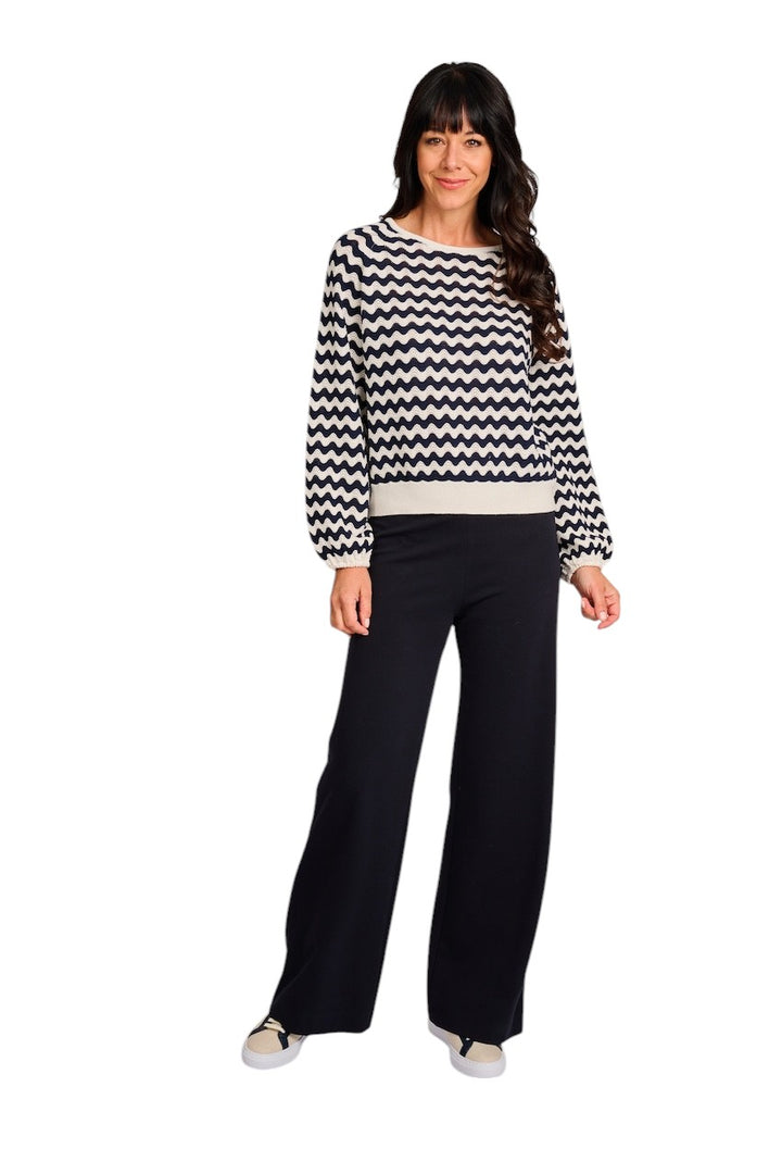 Hemisphere pull trui dames donker blauw 2510414BI-4 BI2