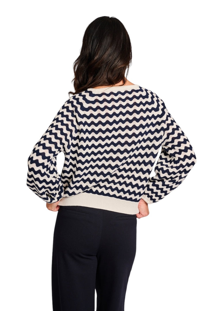 Hemisphere pull trui dames donker blauw 2510414BI-4 BI2
