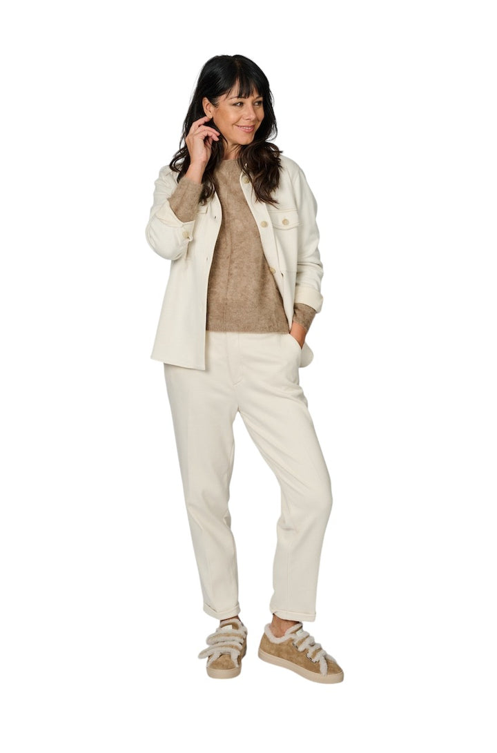 Hemisphere pull trui ronde hals dames camel 251M252-12 7361