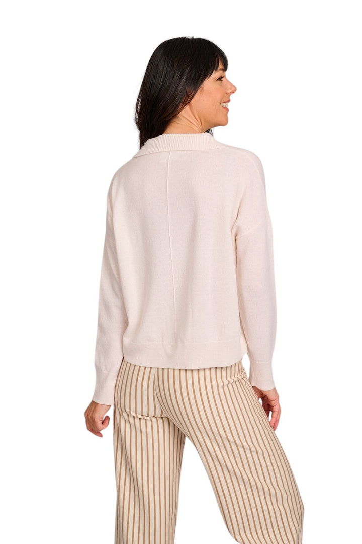 Hemisphere pull trui v-hals dames ecru 2511321-4 1001