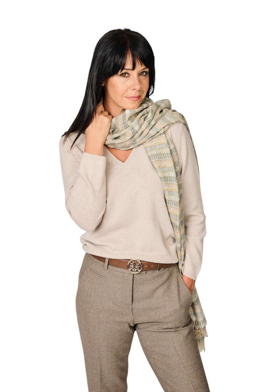 Hemisphere Women's Scarf, Assorted, PSTRIPE-CSML 262B