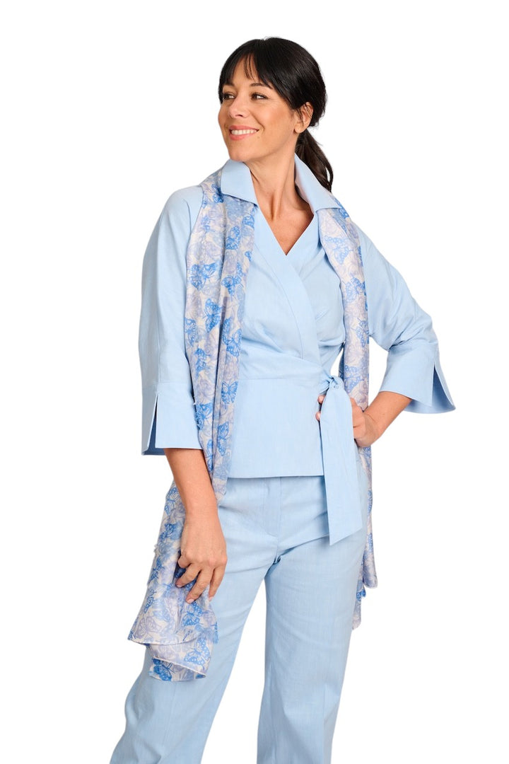 Hemisphere sjaal dames licht blauw IMIXMUFAIR 251E