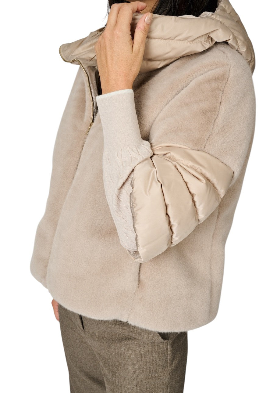 Herno Women mantel jas dames taupe PI002132D 12170Z 1985