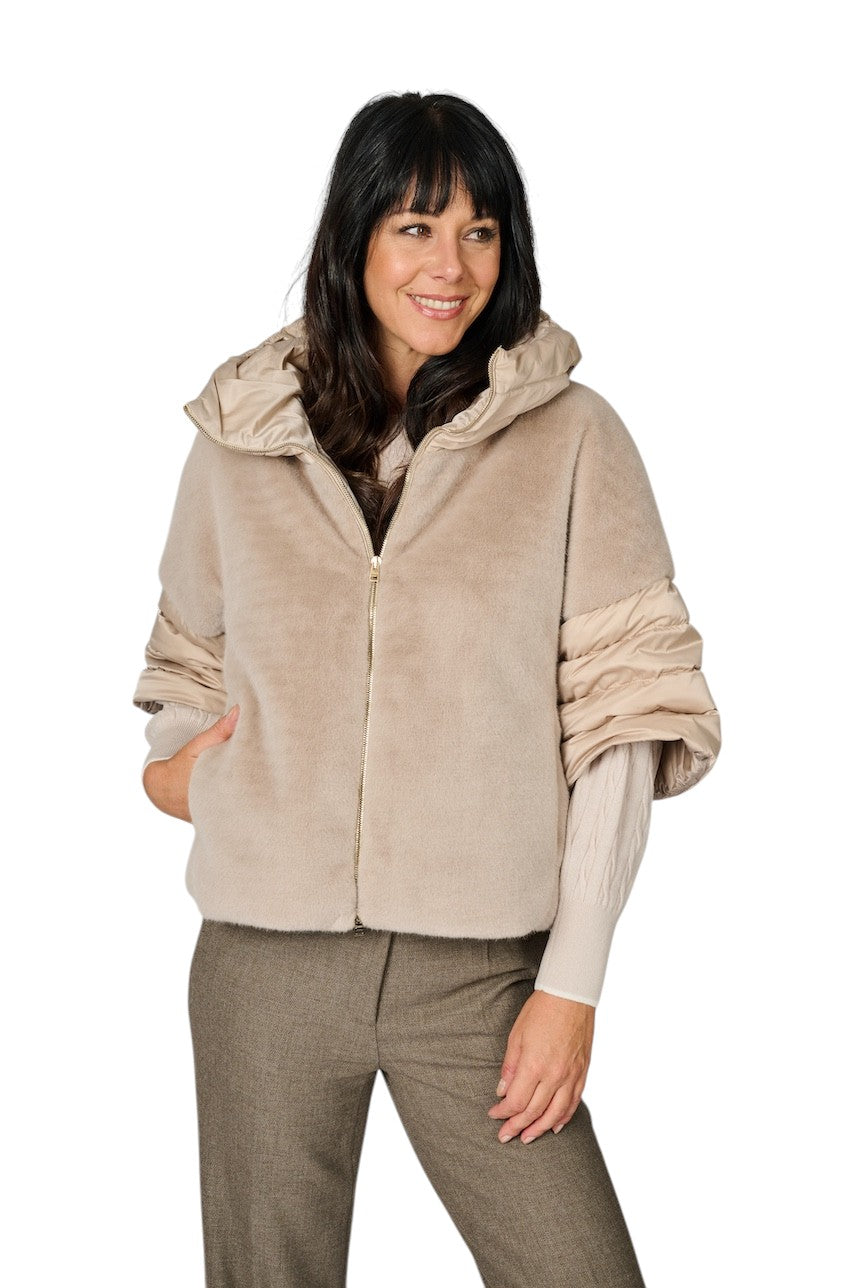Herno Women mantel jas dames taupe PI002132D 12170Z 1985
