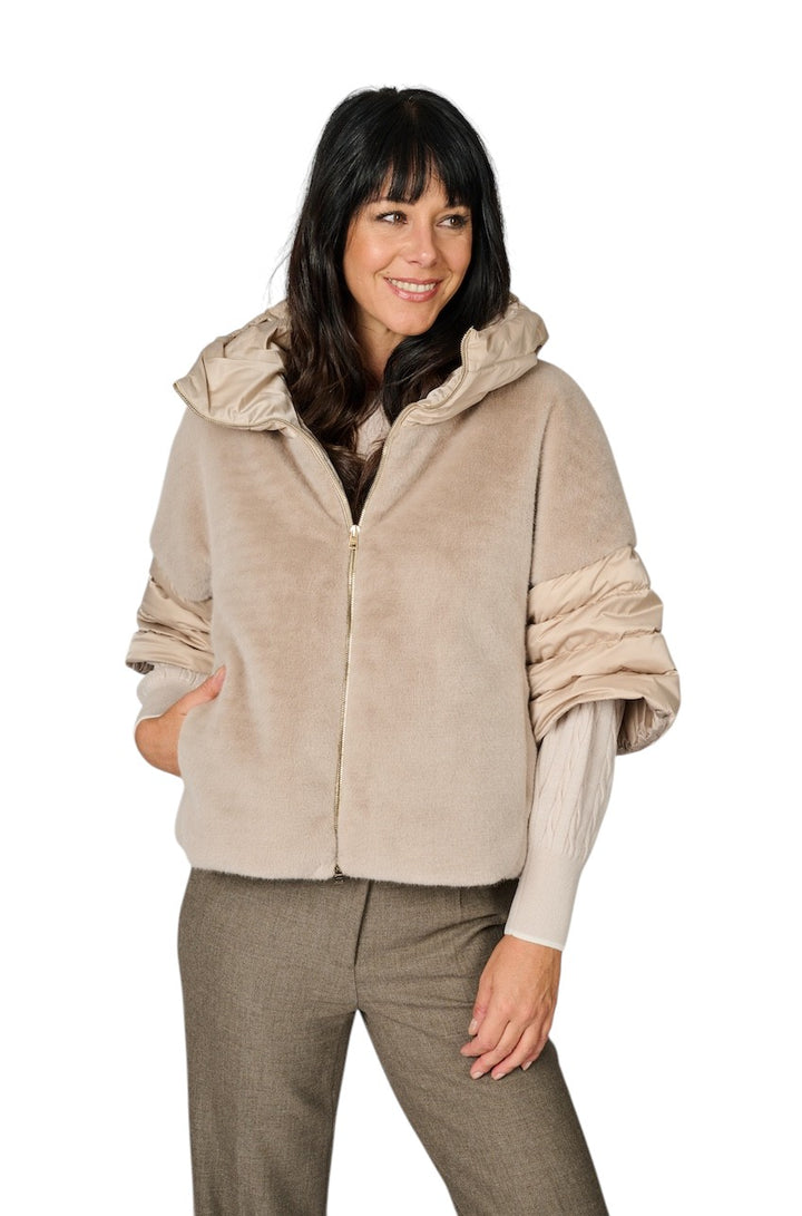 Herno Women mantel jas dames taupe PI002132D 12170Z 1985