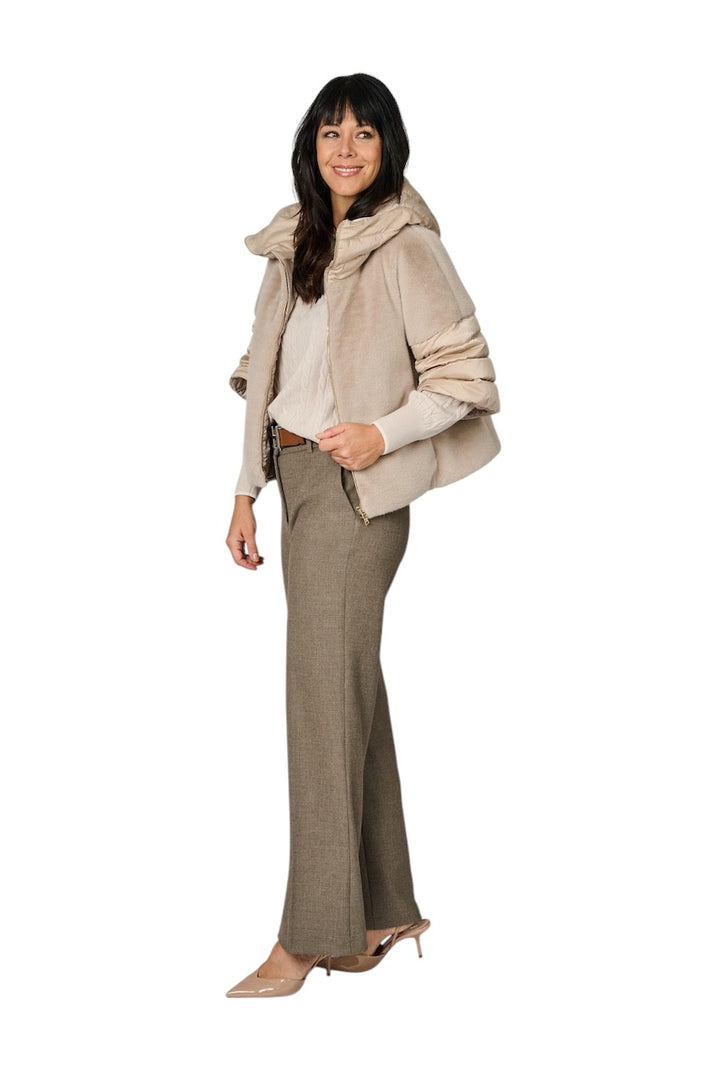 Herno Women mantel jas dames taupe PI002132D 12170Z 1985