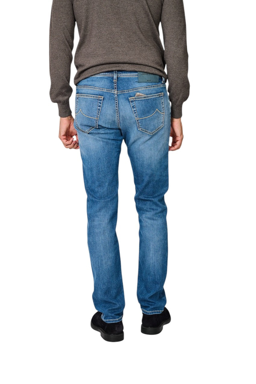 Jacob Cohen Men jeans heren licht blauw Slim Fit Bard JUMQE004 030 S3623 300D