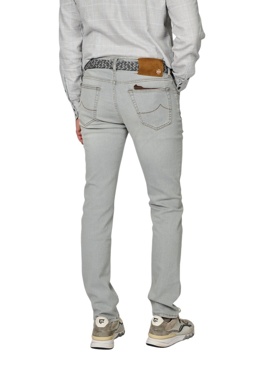 Jacob Cohen Men jeans heren licht grijs SLIM FIT WITH ZIPPER BARD JUM_QE009 053 S3618 V2 900D