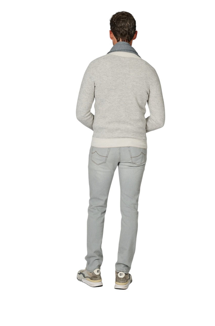 Jacob Cohen Men jeans heren licht grijs SLIM FIT WITH ZIPPER BARD JUM_QE009 053 S3618 V2 900D