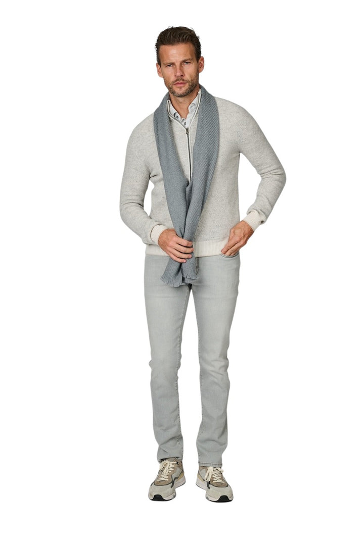 Jacob Cohen Men jeans heren licht grijs SLIM FIT WITH ZIPPER BARD JUM_QE009 053 S3618 V2 900D