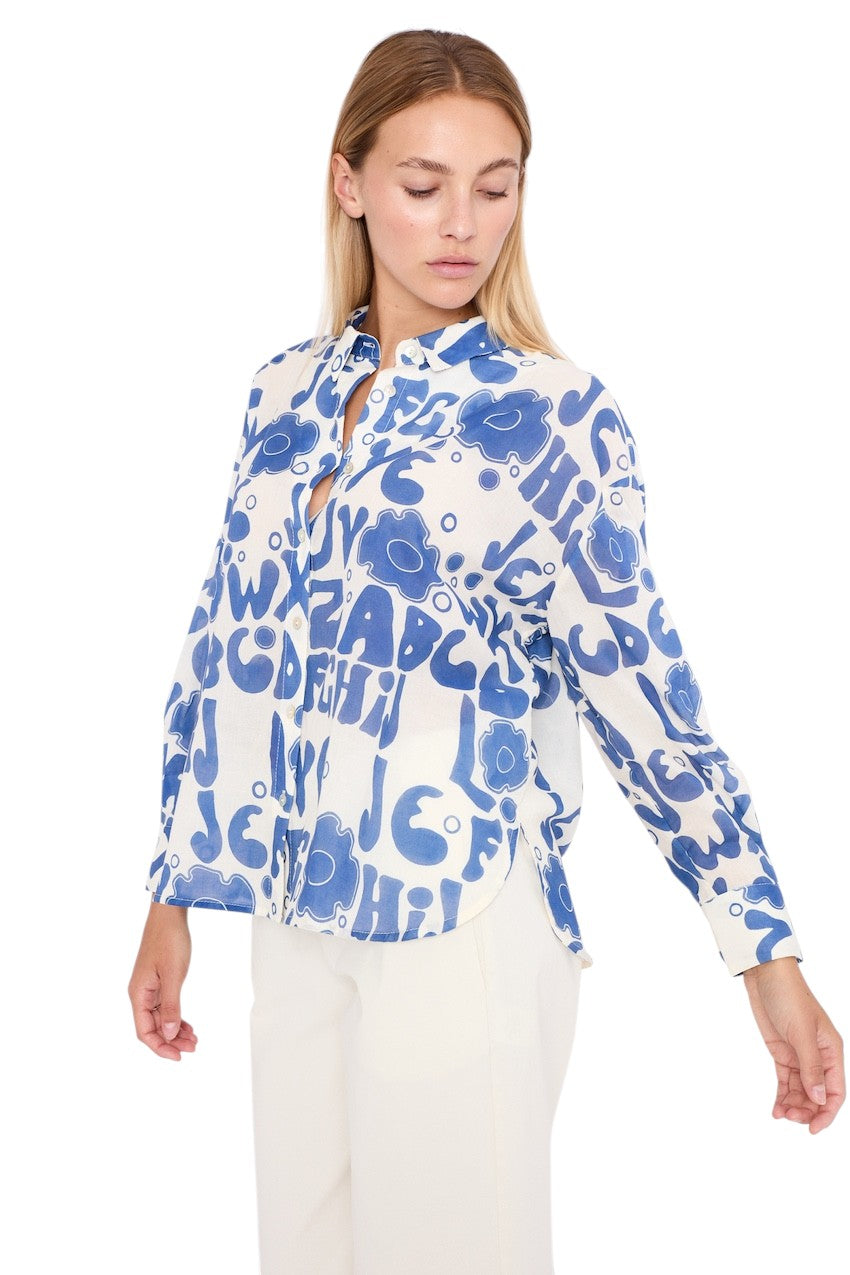 Jeff blouse dames blauw Summer JE56