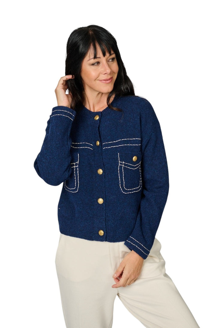 Jeff gilet dames marine GABRIELLE