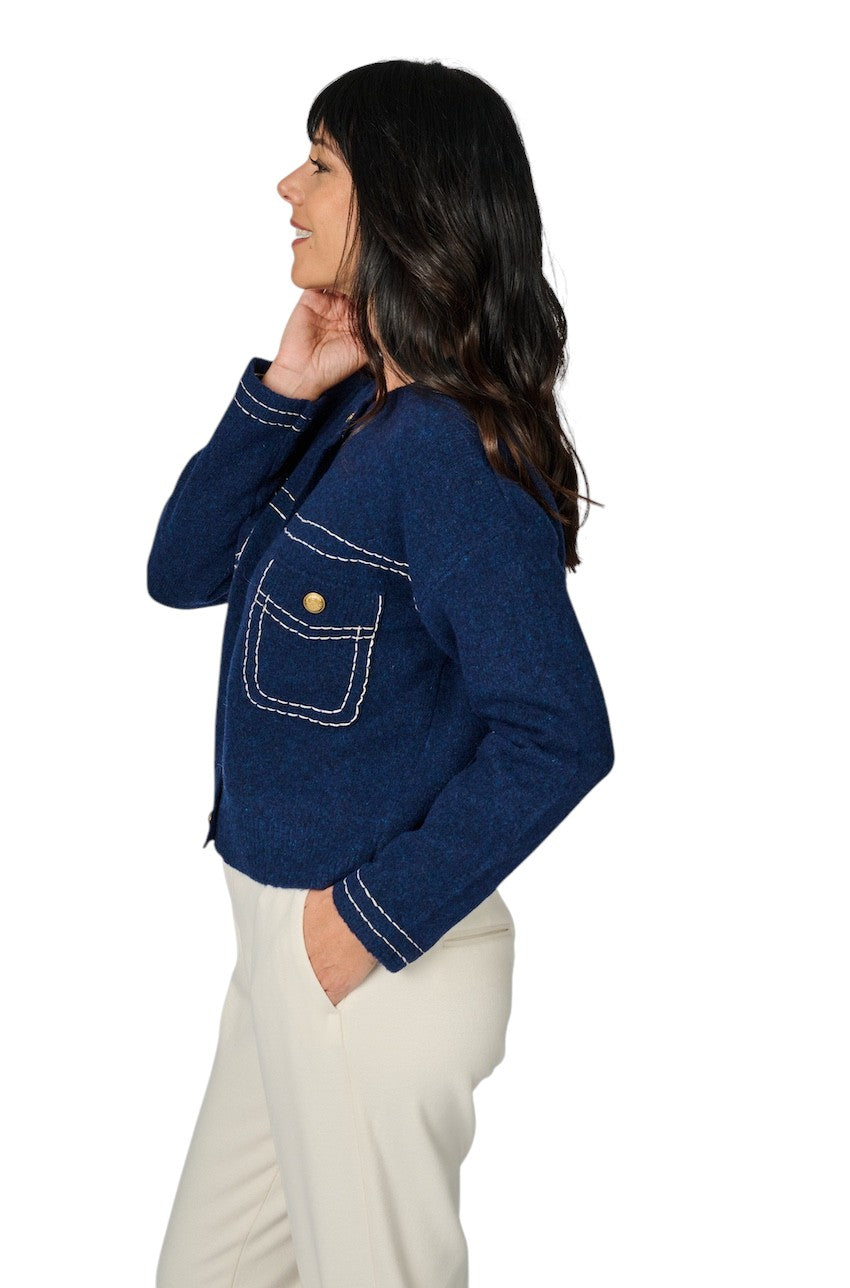 Jeff gilet dames marine GABRIELLE