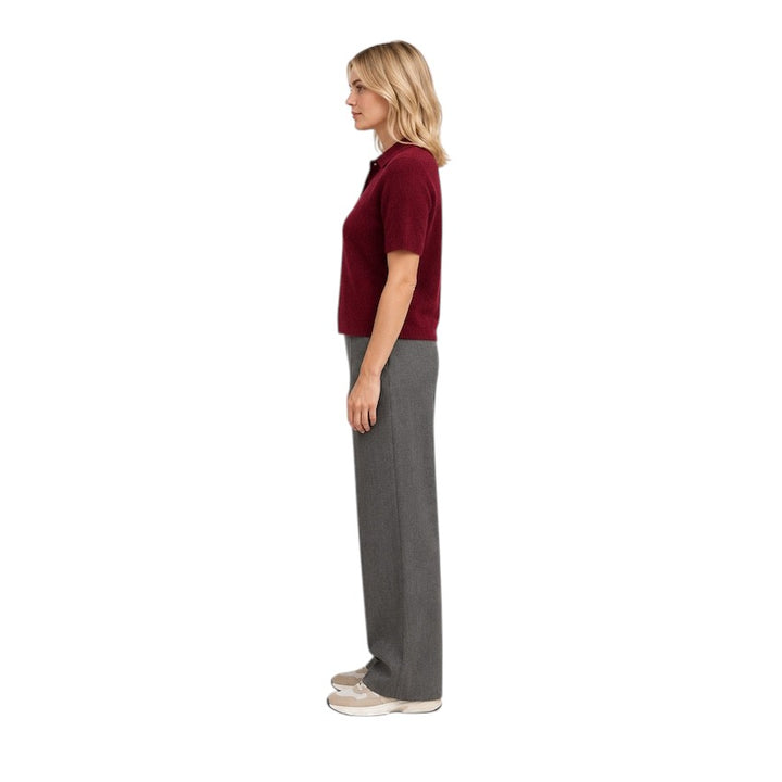 Jeff polo shirt dames donker rood Ollie