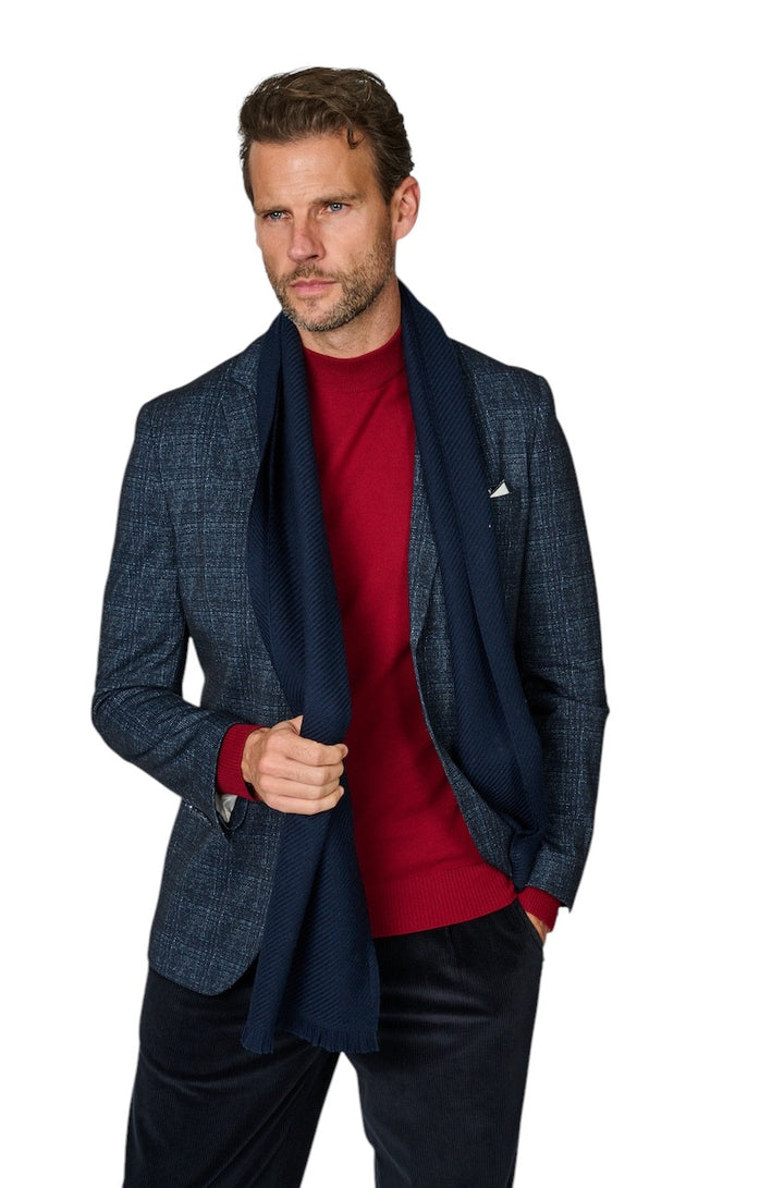 Ma.Al.Bi sjaal heren donker blauw