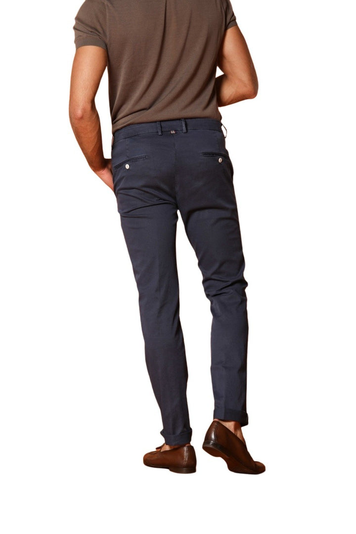 Mason'S Men sportieve broek heren donker blauw Torino 9PN2R4973MBE100006
