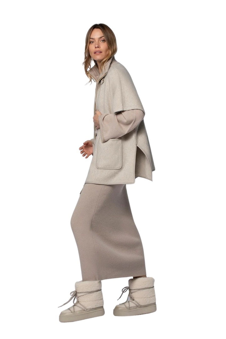 Max&Moi poncho dames taupe