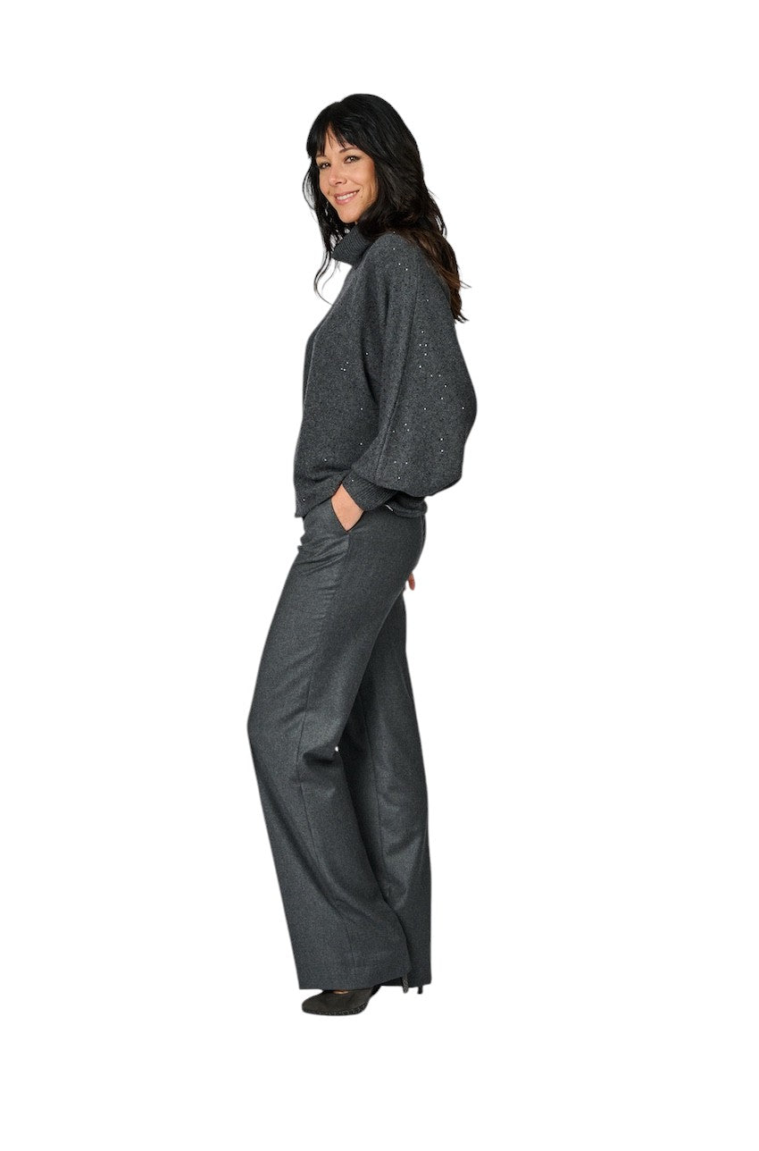 Natan Collection broek dames anthraciet DUO-N2BG05 178