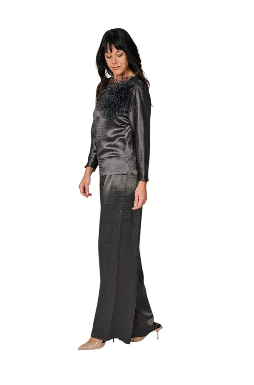 Natan Collection broek dames anthraciet DUSTY-NQFAT01 178