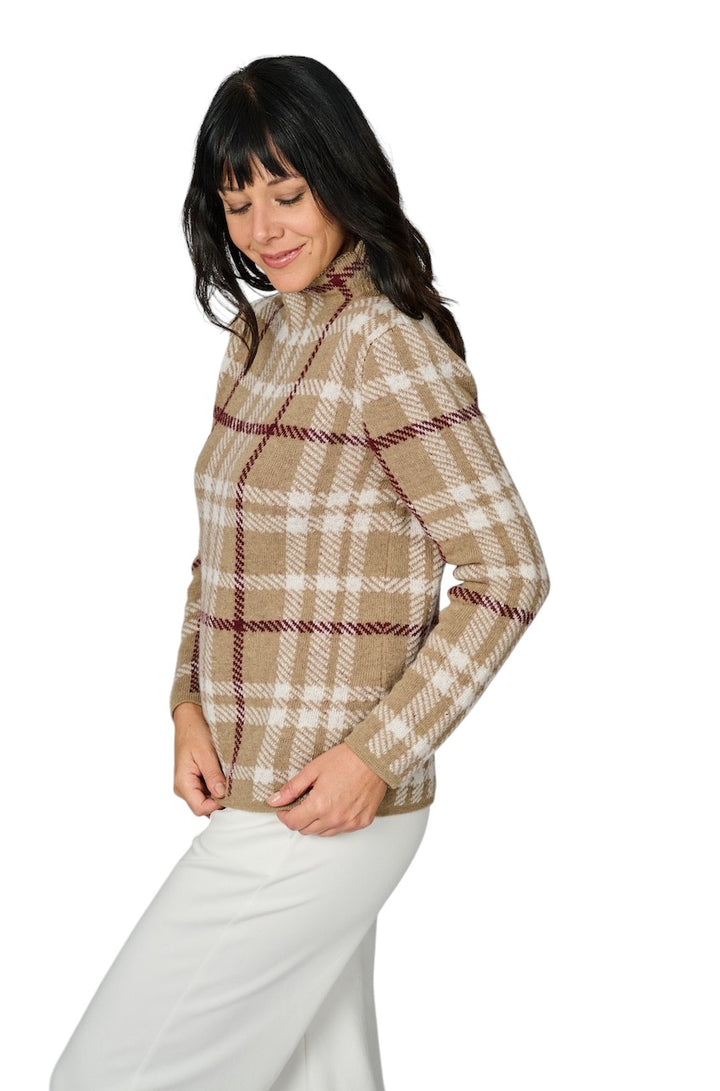 Natan Collection pull sweater ladies camel MUST-CARREAUX 163