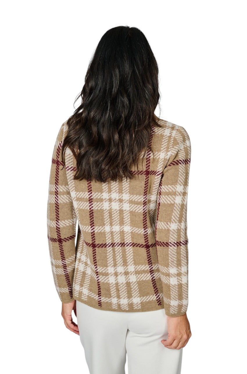 Natan Collection pull sweater ladies camel MUST-CARREAUX 163