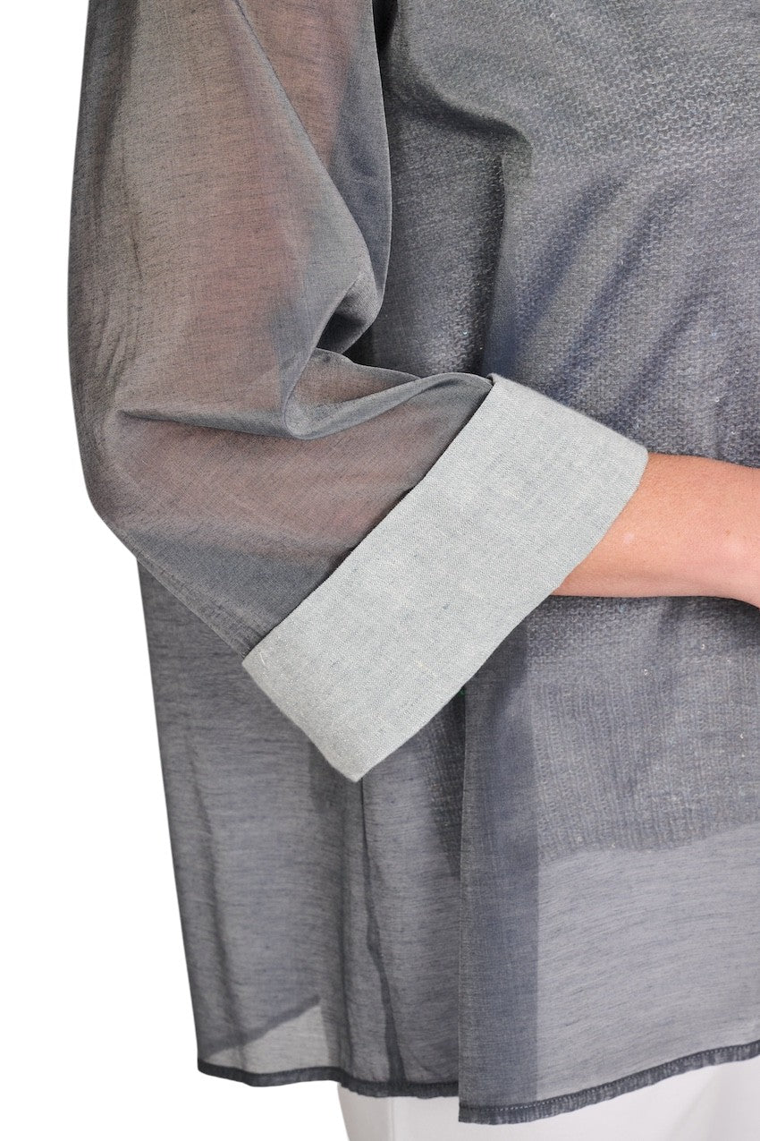 Panicale Cashmere blouse dames grijs D381427CAM 38D44B 0551