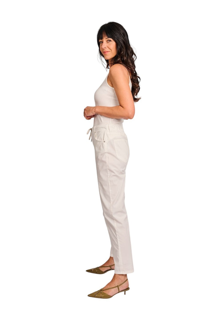 Panicale Cashmere broek dames ecru D360001PA-36D14A 0200