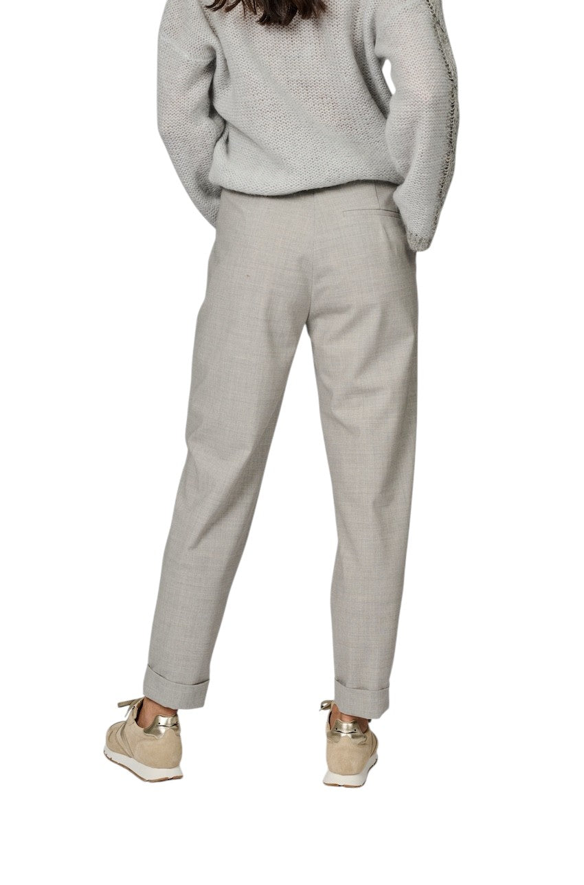 Panicale Cashmere broek dames grijs D370013PA 37D05B 0910