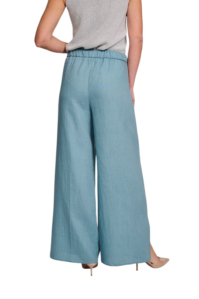 Panicale Cashmere broek dames petrol D381208PA 38D12B 0770