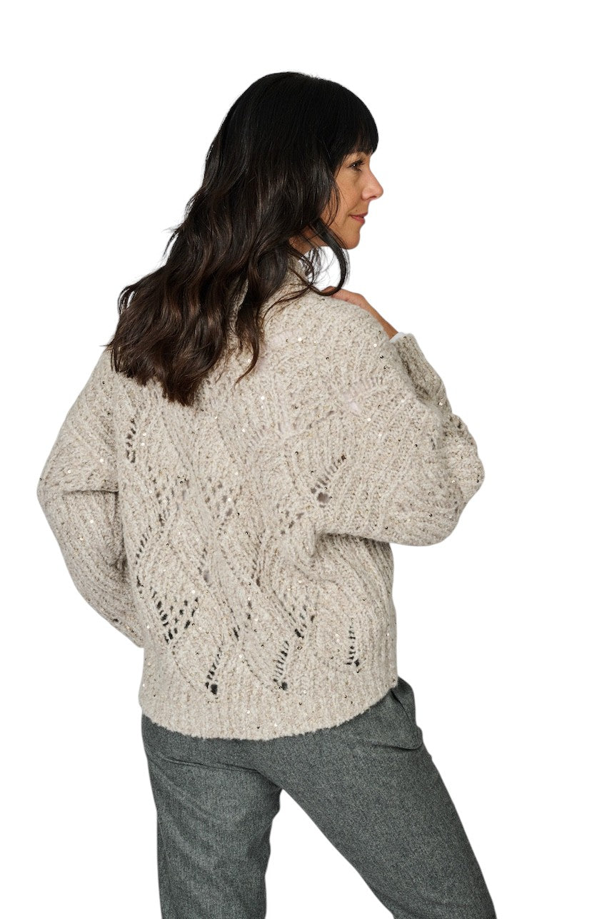 Panicale Cashmere gilet dames greige D370744C 37D20A 0221