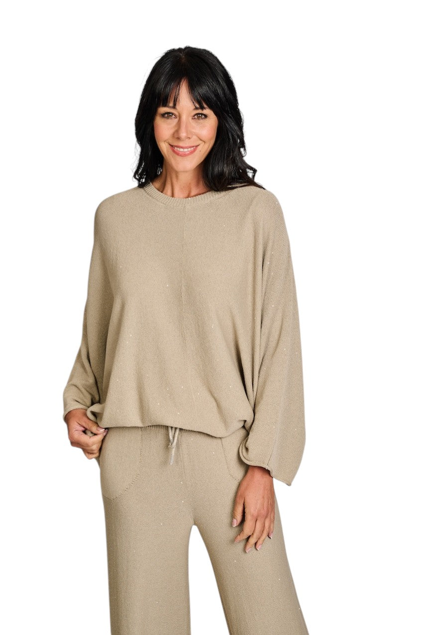 Panicale Cashmere poncho dames donker beige D380528P0 38D16 0270