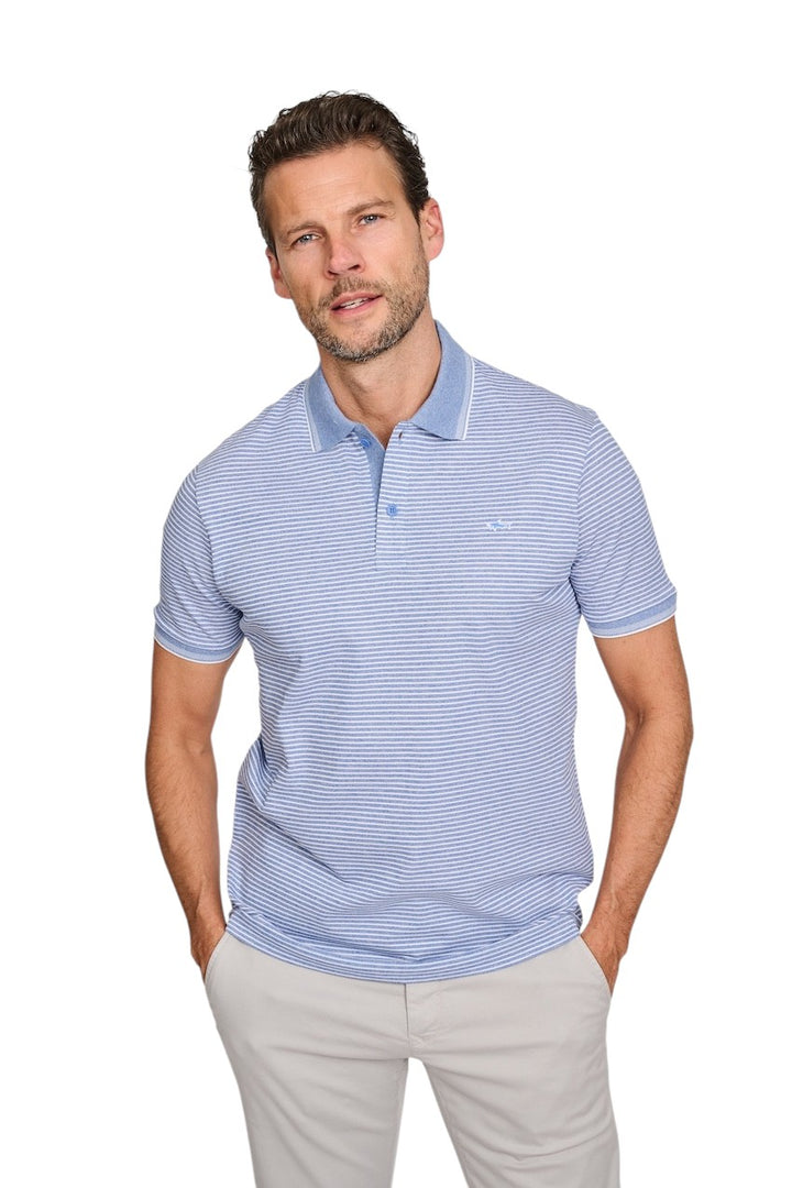 Paul & Shark polo shirt heren licht blauw 25411226 115