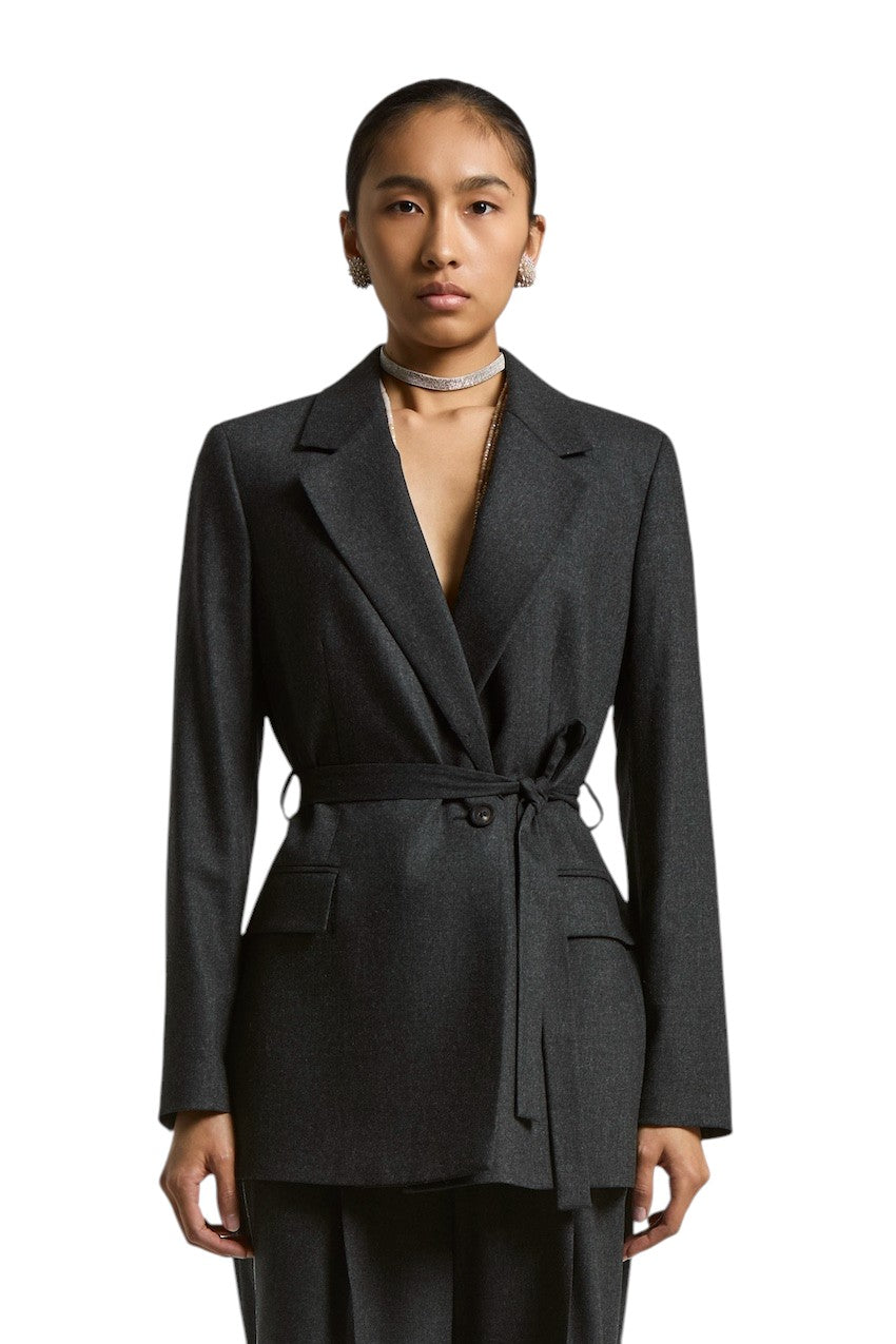Peserico vest dames anthraciet