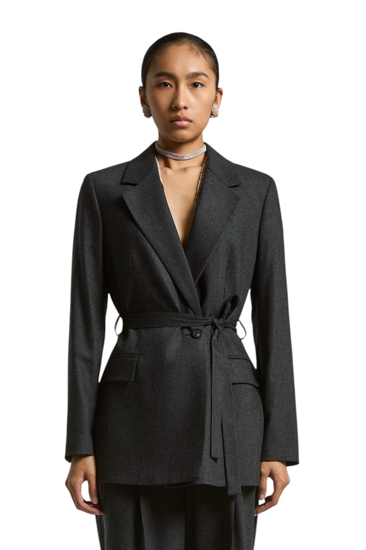 Peserico vest dames anthraciet