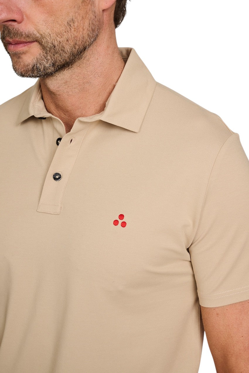 Peuterey polo shirt korte mouwen heren zand PEU5471 99012182 794