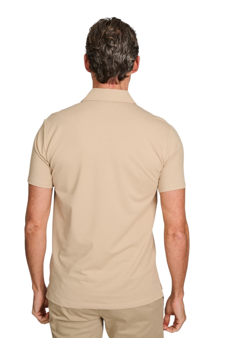 Peuterey polo shirt korte mouwen heren zand PEU5471 99012182 794