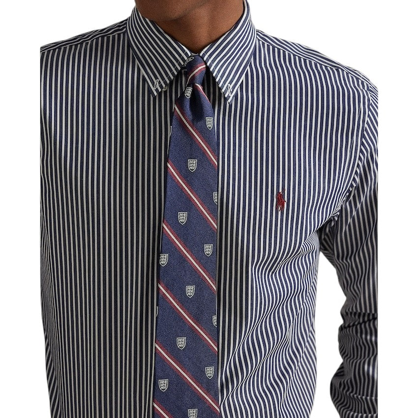 Polo Ralph Lauren Men hemd lange mouwen heren donker blauw custom fit 710929346022