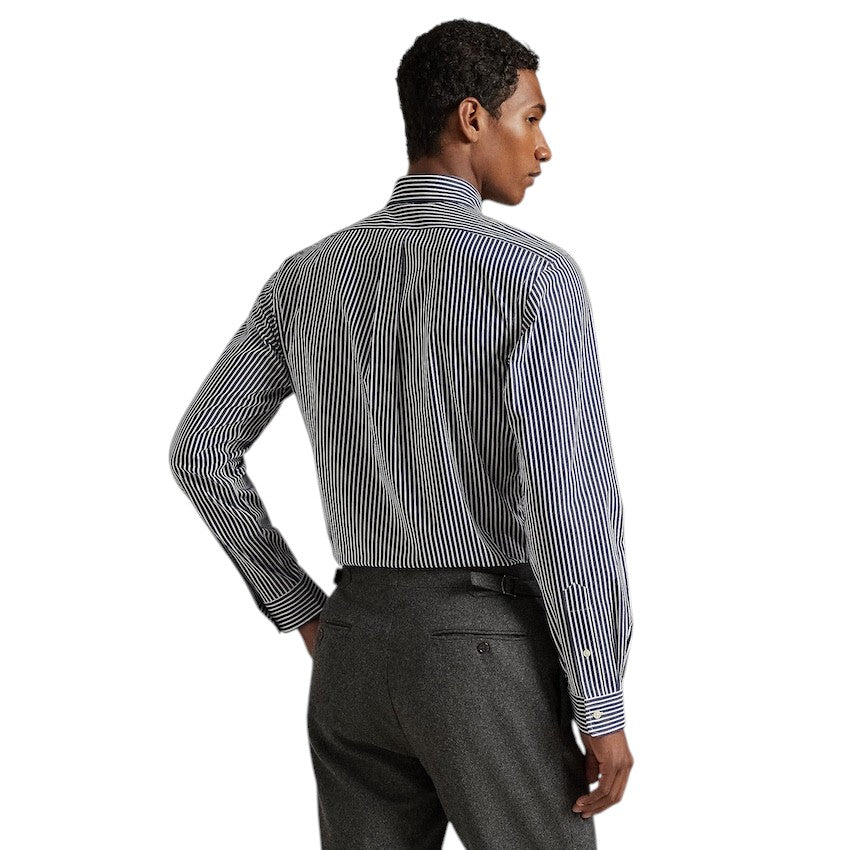 Polo Ralph Lauren Men hemd lange mouwen heren donker blauw custom fit 710929346022