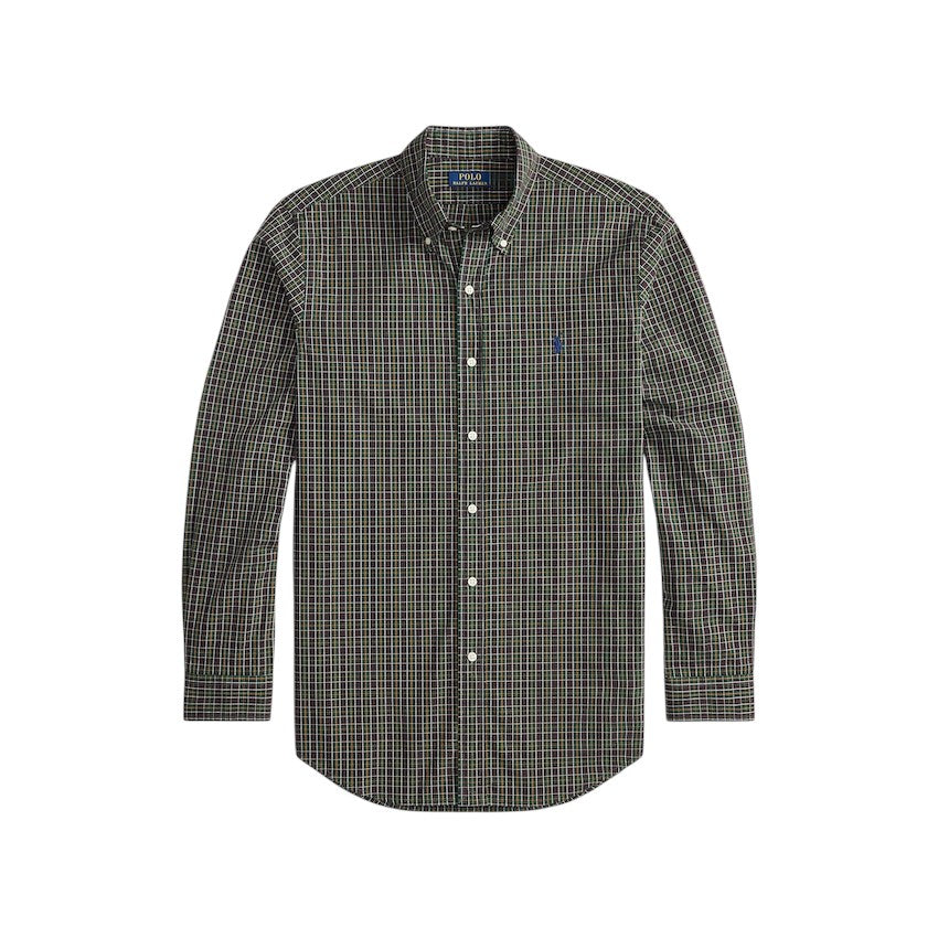 Polo Ralph Lauren Men hemd lange mouwen heren donker groen CUSTOM FIT 710P06020001