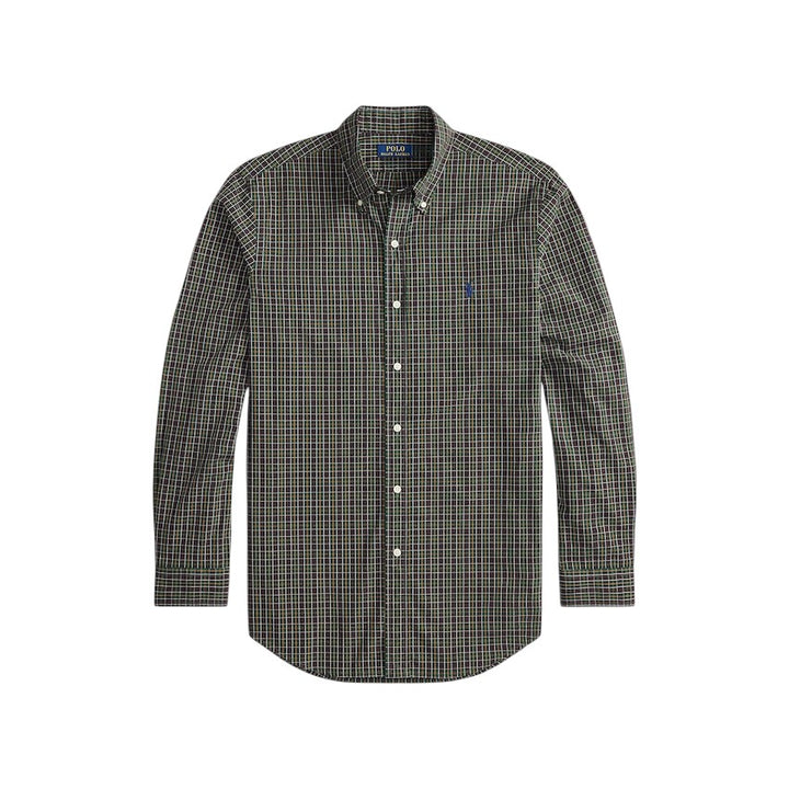 Polo Ralph Lauren Men hemd lange mouwen heren donker groen CUSTOM FIT 710P06020001