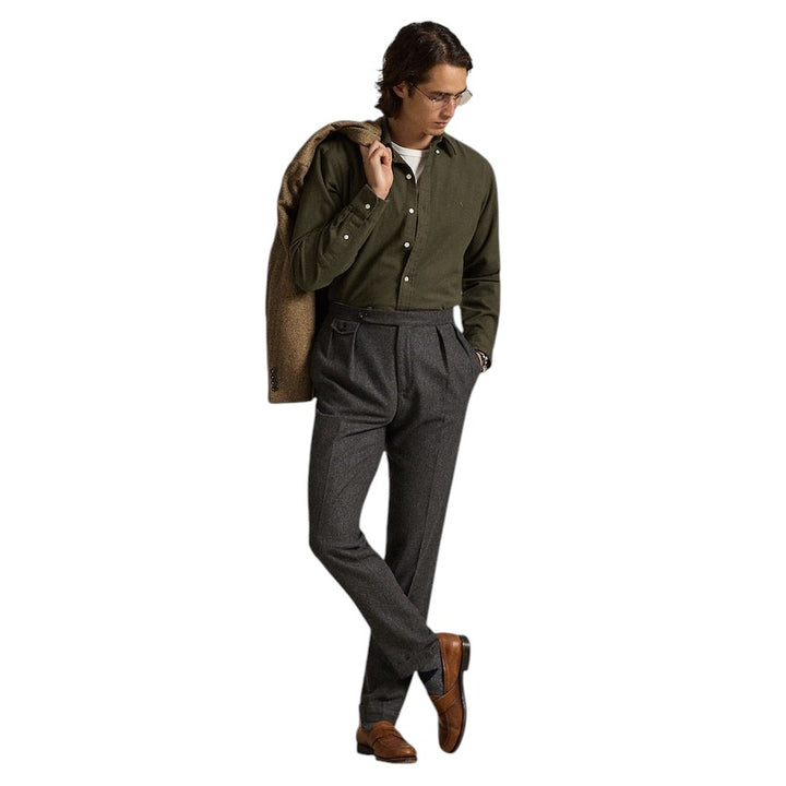 Polo Ralph Lauren Men hemd lange mouwen heren groen custom fit 710922280007