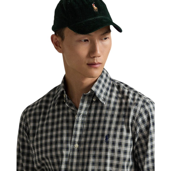 Polo Ralph Lauren Men hemd lange mouwen heren groen custom fit 710953644007