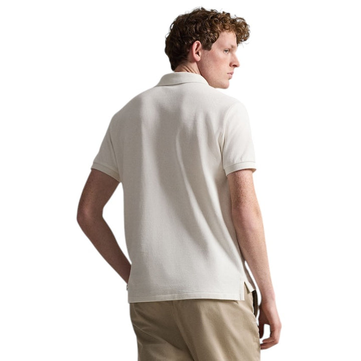 Polo Ralph Lauren Men polo shirt heren cream Custom slim fit 710680784519